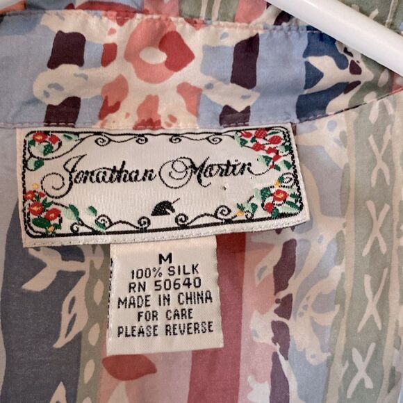 Johnathan Martin 100% Silk Sleeveless Blouse - Size M - Picture 2 of 7